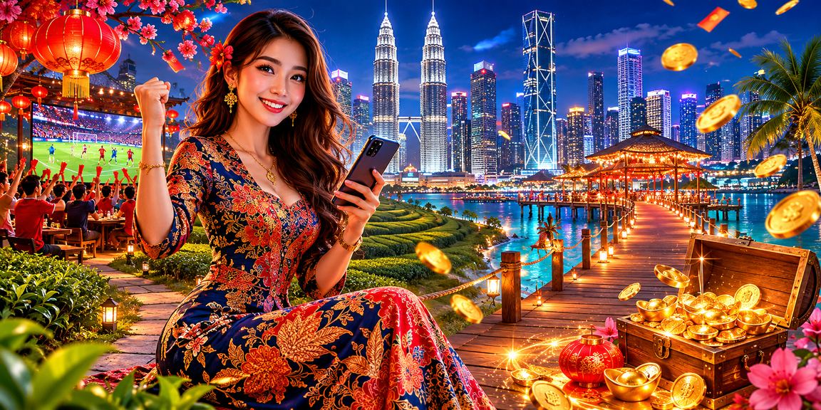 Pengguna Kuala Lumpur menggunakan aplikasi mudah alih 250i dengan motif batik